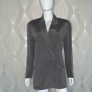 VIA SETA Silk Blazer